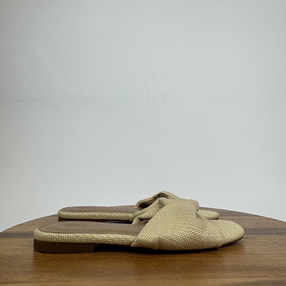 New NWOB Womens Nordstrom Rack Chantelle Beige Twist Slides Sandals Size‎ 9 M - Picture 4 of 8